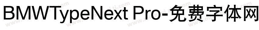 BMWTypeNext Pro字体转换